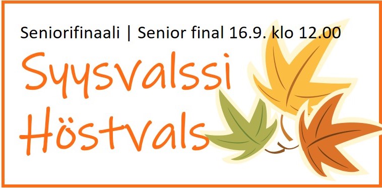 Du visar för närvarande Senior final | Höstvals