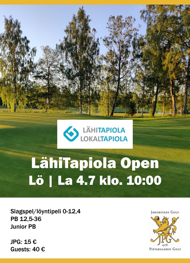 Du visar för närvarande LähiTapiola Open – Sö 5.7