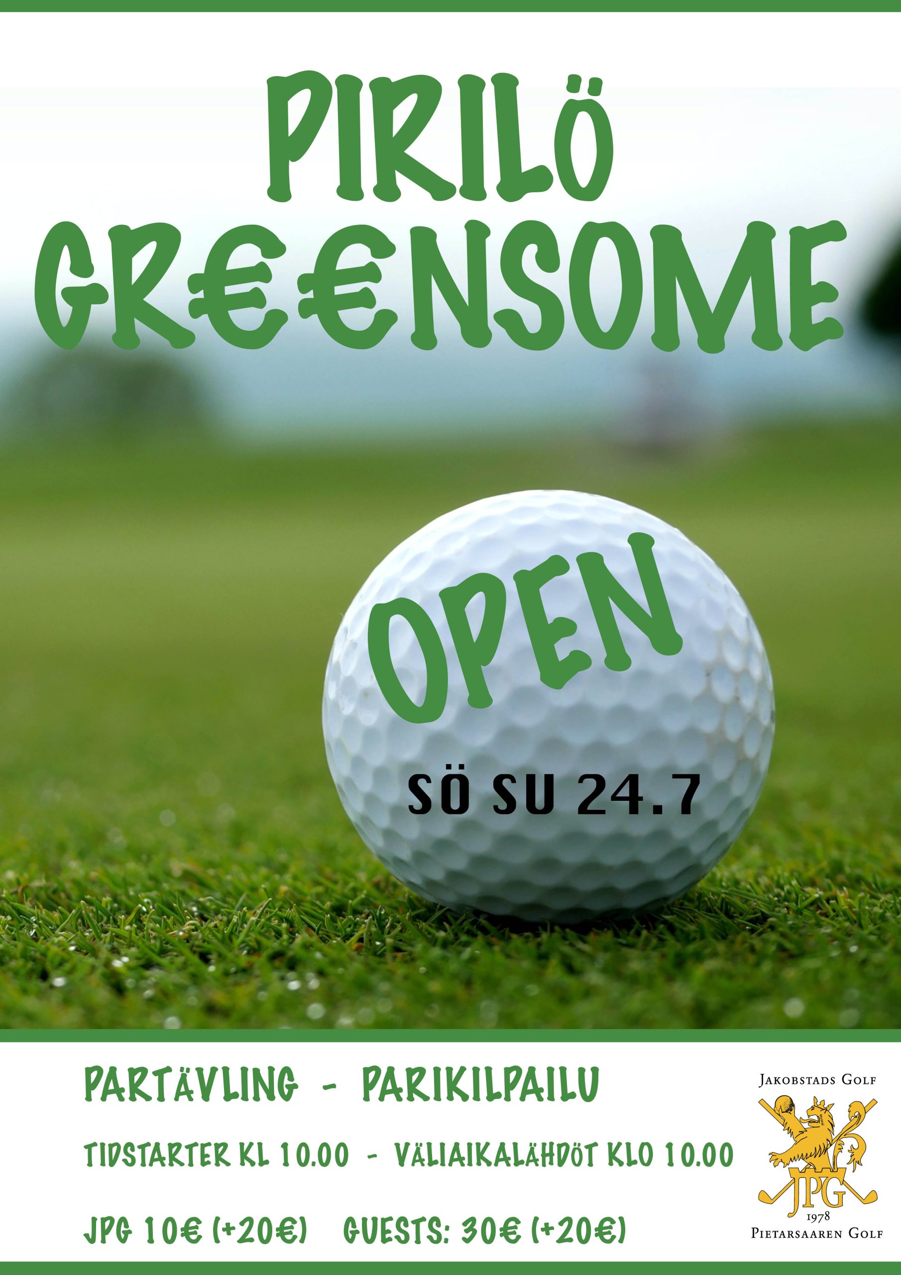 Du visar för närvarande Pirilö Greensome Open