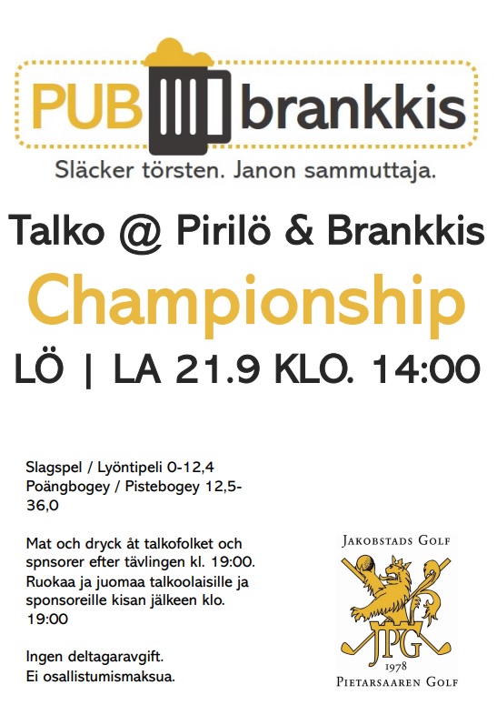 You are currently viewing Talko @ Pirilö & Brankkis Championship